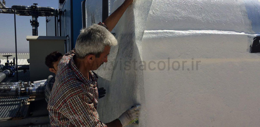 اجرای عایق رطوبطی الیافدار در کارخانه سیگار